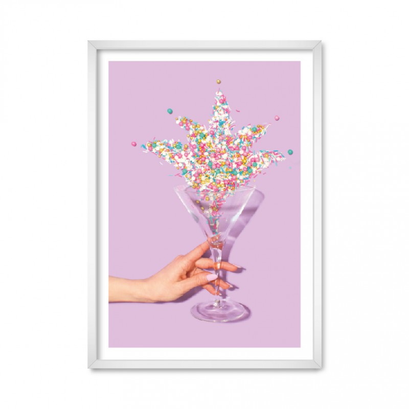 Purple cocktail.