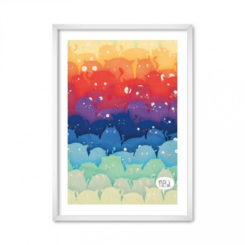 Rainbow cats.