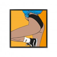 Girl orange art.