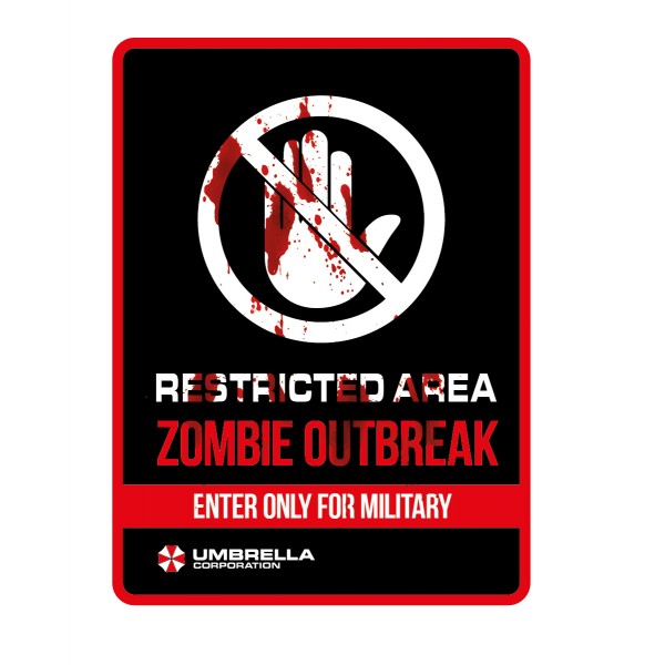 "Forbidden Zone" Sticker