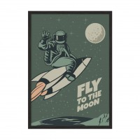 Fly to the moon.