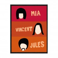 Поп арт постер - Pulp Fiction.