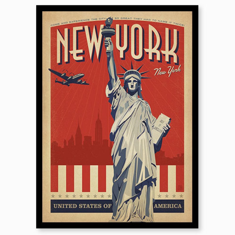 Ретро-постер "New York"
