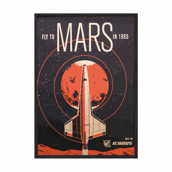 Fly to Mars.