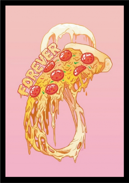 Арт-постер Love pizza