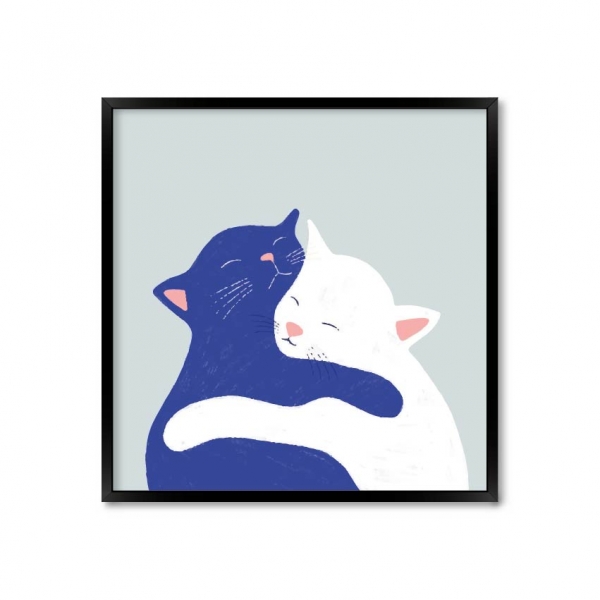 Blue and White.