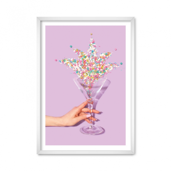 Purple cocktail.